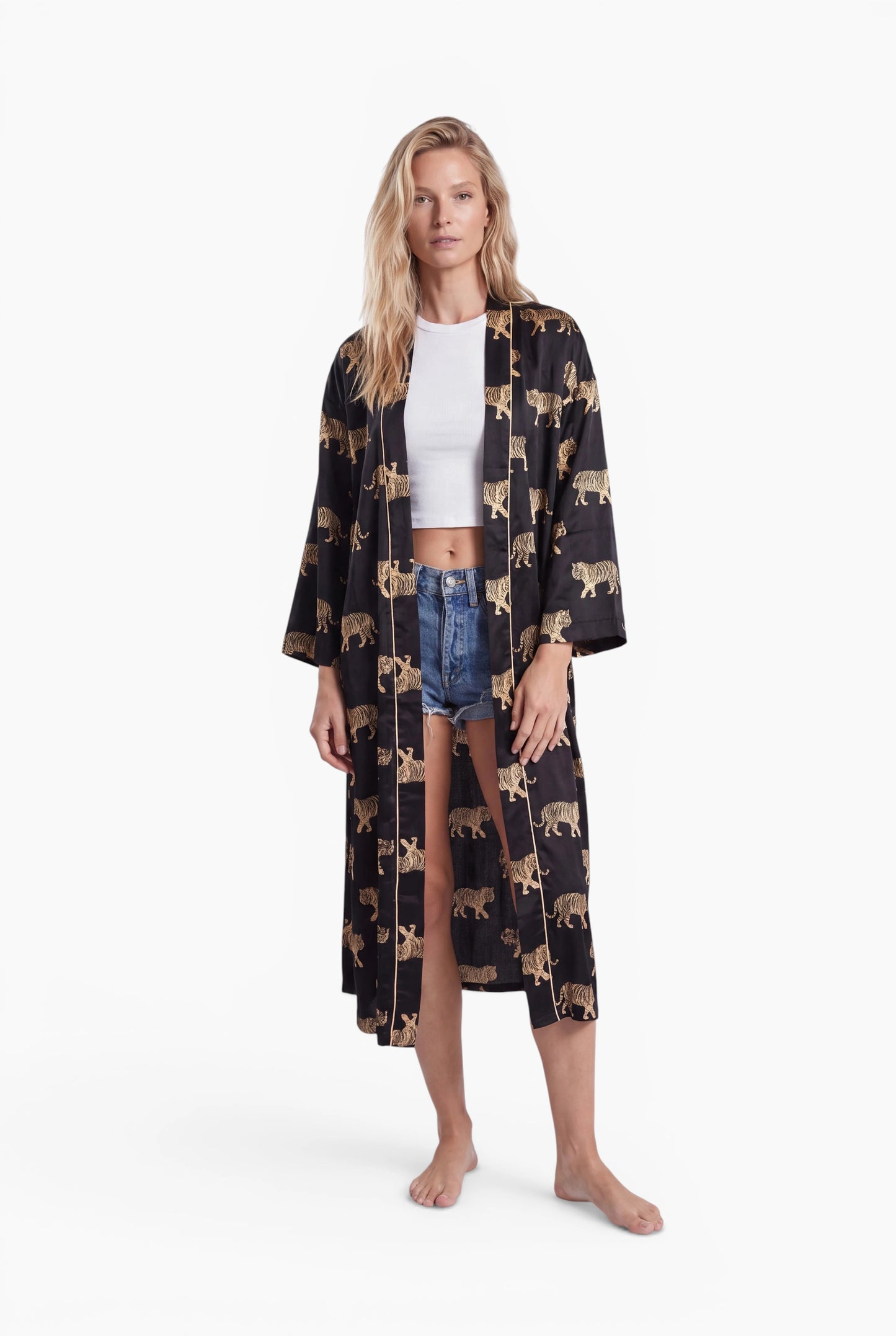 Tiger noir Kimono