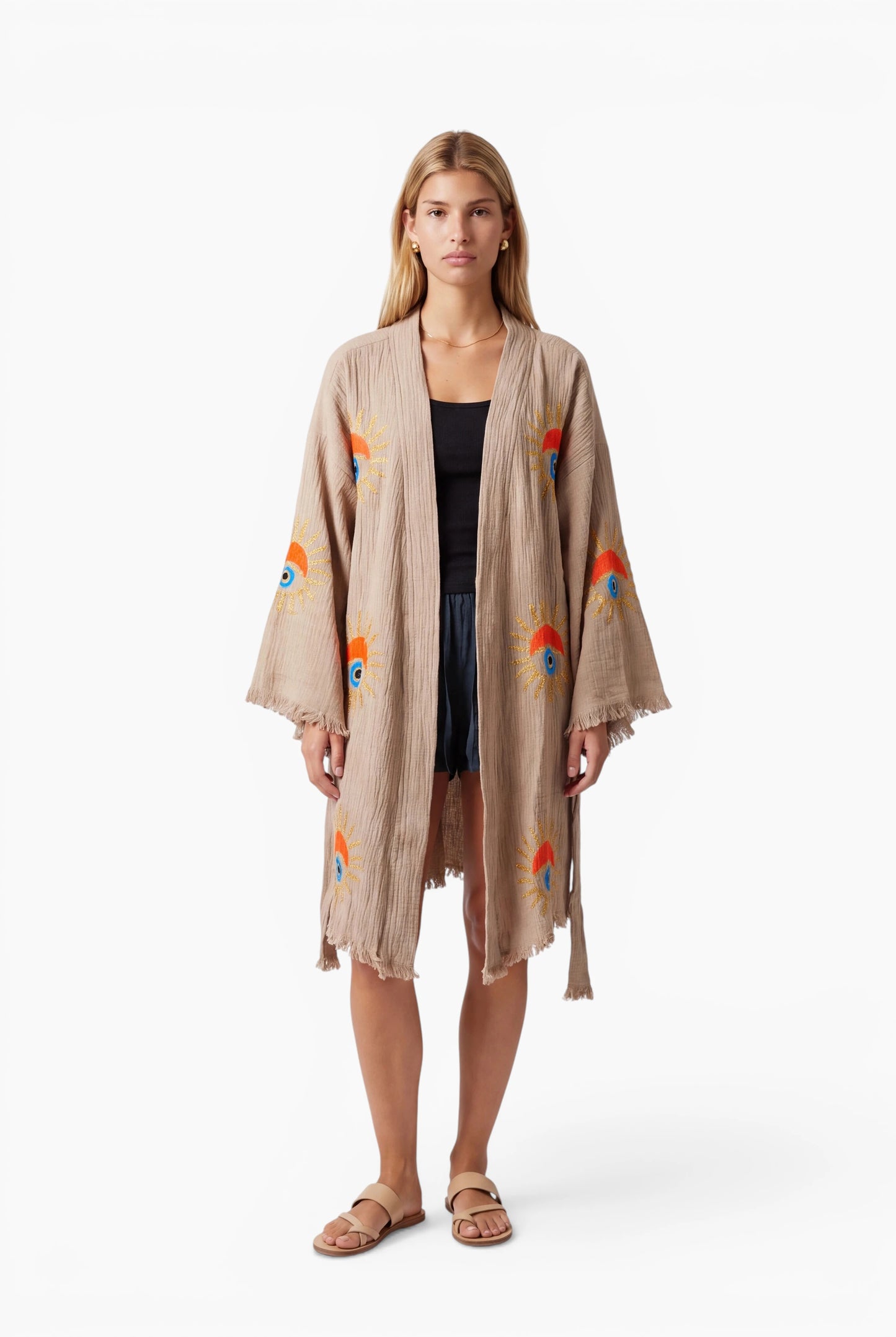Short Sand Sunrise Nazar Kimono