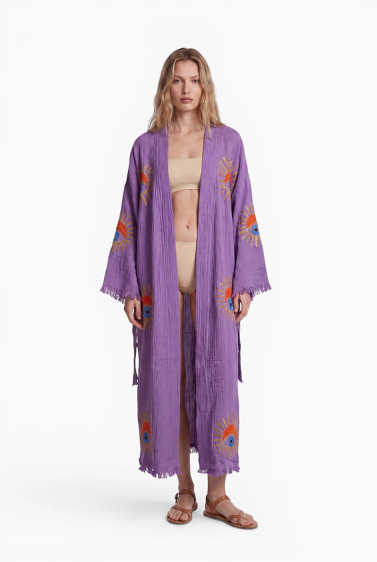 Violet Sunrise Nazar Kimono