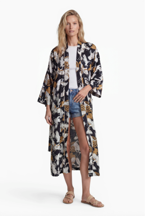 Kranich Noir Kimono